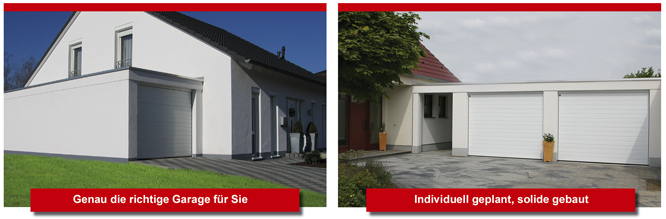 Wir bauen für Sie Einzelgaragen, Doppelgaragen und Sonderausführungen Hier finden Sie eine Auswahl individuell geplanter Garagen